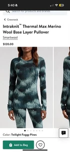 NWT SmartWool Intraknit Merino Wool 200 Women's Long Sleeve Base Layer Size S - Picture 1 of 5