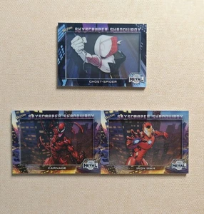 2021 Marvel Metal Universe Spider-Man Skyscraper Shadowbox Lot3 GHOST-SPIDER - Bild 1 von 2