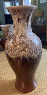 Kingston Pottery Hull Drip Glaze Small Vase 27cm - Image 1 of 4