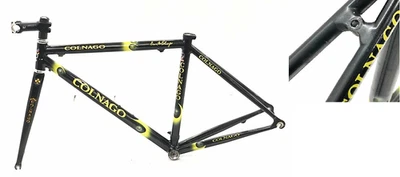 Conjunto Freme Colnago DREAM LUX Preto/Amarelo Alumínio Tamanho 50 Peso 2200g Raro - Imagem 1 de 4