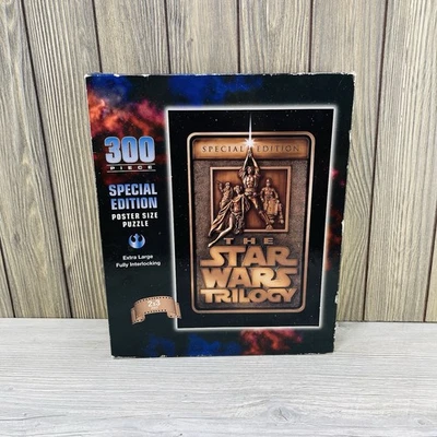 Rompecabezas tamaño póster 300 piezas de colección The Star Wars Trilogy edición especial 1997 nuevo Foto 1 de 4