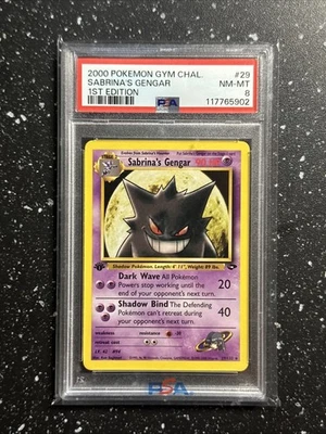 2000 Pokémon Gym Challenge 1st Edition Sabrinas Gengar 29/132 PSA 8 New Cert # - Image 1 of 2