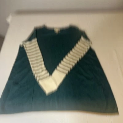 Camisa Matilda Jane Mujer Mediana Azul Blanco Negro Manga Larga Preppy Túnica Foto 1 de 4