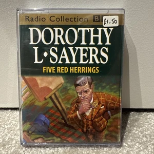 AUDIO BOOK Dorothy L Sayers FIVE RED HERRINGS on 2 x cass BBC Radio Full Cast - Picture 1 of 3