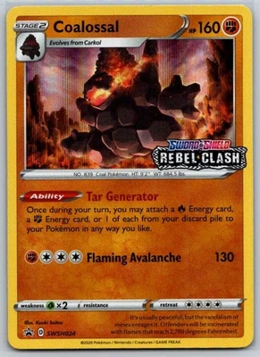 Coalossal - (Prerelease) SWSH024 Promo SWSH: Sword & Shield Promo Cards NM - Image 1 of 2