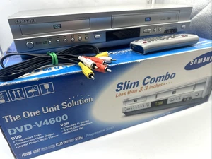 Samsung DVD/VCR Slim Combo DVD-V4600 With Factory Remote and Cables w/Box *READ - Picture 1 of 10