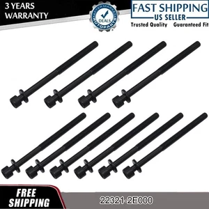 10X Cylinder Head Bolt Set 22321-2E000 for 12-20 Hyundai Elantra Kia Forte 2.0L - Picture 1 of 17