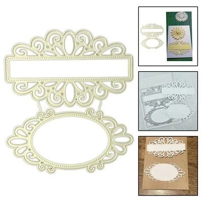 Spitzenrahmen Stanzschablone ideal für Kartenherstellung Fotoalben und Heimdeko - Bild 1 von 4