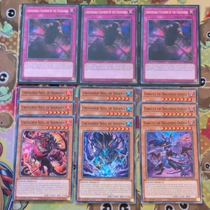3 x YUGIOH Abominable Chamber of the Unchained CHIM-DE070 + 9cd DUNE Core 1st Ed - Bild 1 von 5