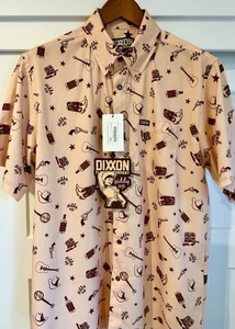 Dixxon Flannel Co Party Hemd Herren L Giddy Up Braun Kurzarm Cowboy Western - Bild 1 von 17