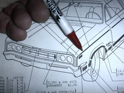 Guardabarros derecho AMC REBEL WAGON 1967-1969 Foto 1 de 3