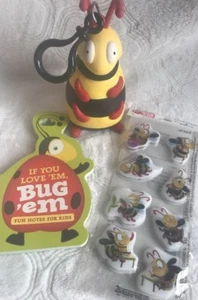 LOT Bee 5” Hard HALLMARK BUG'EM, Notes, Stickers FOR CANDY CARD GOODIES 2011 - Picture 1 of 4