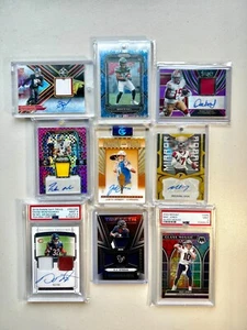 🔥NFL FOOTBALL CARDS MYSTERY HOT PACKS🔥5 HITS PER PACK🔥 AUTOS, RELICS, RPA'S🔥 - Picture 1 of 8