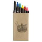 'Basket Of Yarn' Coloured Crayon Set (CY00023595)