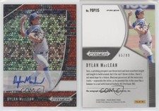 2020 Panini Prizm Draft Picks Red Donut Circle /99 Dylan MacLean #PDP115 Auto