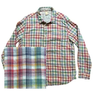 Camicia uomo manica lunga Carbon 2 cobalto taglia large rosso verde blu con bottoni davanti - Foto 1 di 9