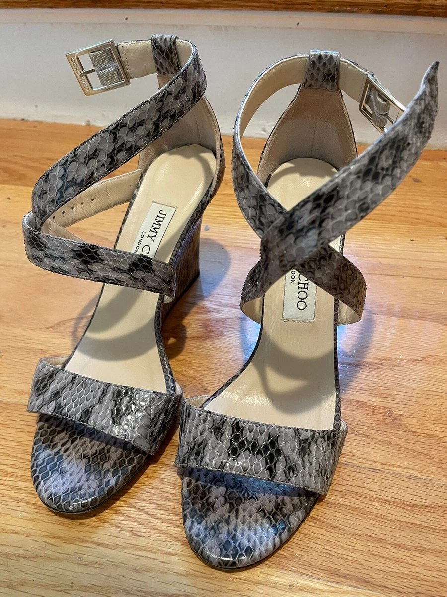Jimmy Choo Leather Glitter Sandals for Women for sale | eBay