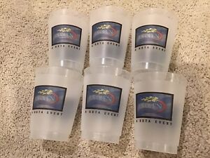Lot Of 6 US Open 2005 Tennis Set Of Cups Plastic Tumbler Small