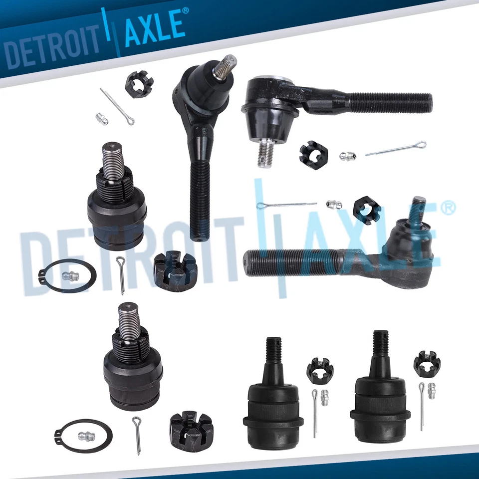 Front Tie Rods Ball Joints Kit for 1991 - 1998 Jeep Wrangler TJ Grand Cherokee - Image 1 of 4