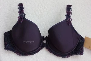Nwt Chantelle 3992 " Bastille CM Spacer Schaum T-Shirt Spitzen Bh, Lila, 30D - Picture 1 of 6