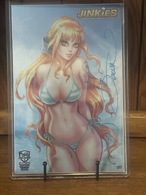 Junkies #2 NYCC 2024 DAWN MCTEIGUE (ONE GIRL) Bikini  METAL 1/15 Signed COA - Изображение 1 из 2