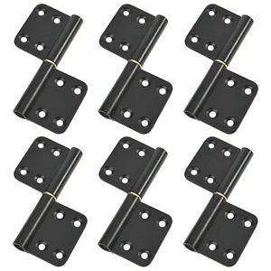 3 3/4 Inch Black Lift Off Hinge Small Flag Door Hinges Detachable Aluminum 6 Pcs - Picture 1 of 8