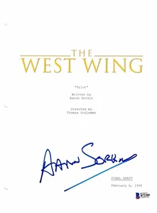 AARON SORKIN SIGNED THE WEST WING PILOT EPISODE SCRIPT BECKETT BAS AUTOGRAPH - Picture 1 of 1