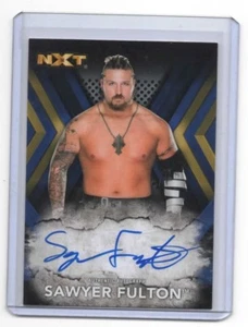 2017 Topps WWE NXT Sawyer Fulton Blue Parallel Autograph Card #/50 - Picture 1 of 2