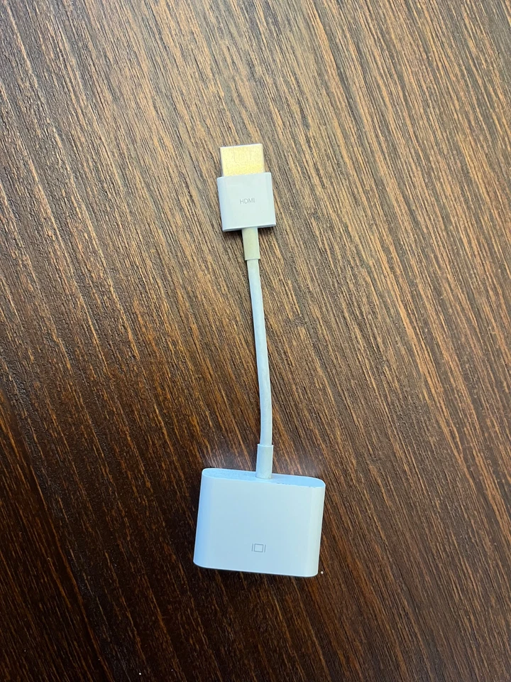 Apple HDMI to DVI Adapter for External Display - White (MJVU2AM/A) - Image 1 of 1