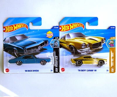 Hot Wheels -  66 Buick Riviera + 70 Chevy Camaro RS - 2025 - Immagine 1 di 3