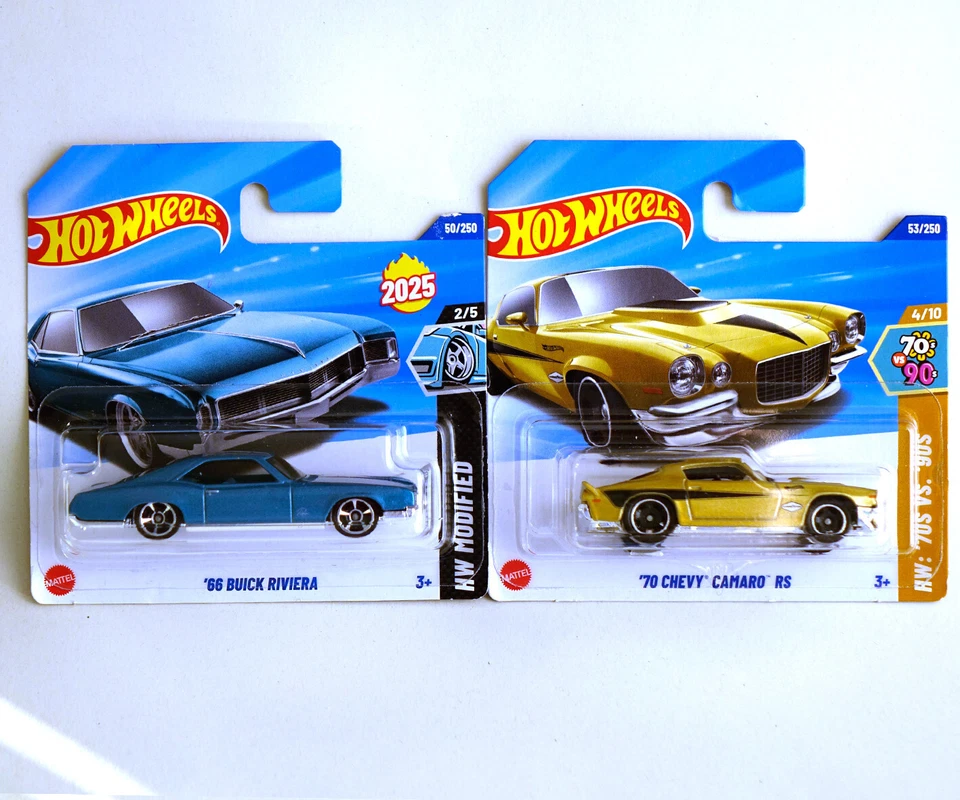 Hot Wheels -  66 Buick Riviera + 70 Chevy Camaro RS - 2025 - Immagine 1 di 3