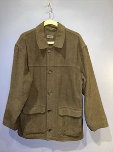 BKE The Buckle Mens Large Wool Quilt Lined Charcoal Overcoat - Picture 1 of 4