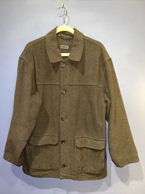 BKE The Buckle Mens Large Wool Quilt Lined Charcoal Overcoat - Image 1 of 4