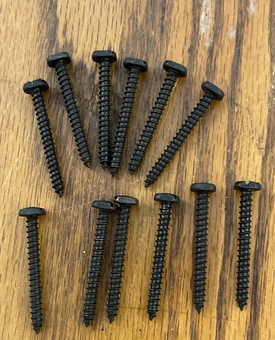 Wood Screws Acorn Pyramid Head Slotted #8 X 1-1/2 Black Oxide Free Shipping Cover