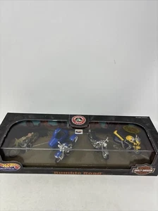 1999 Hot Wheels Harley Davidson Motorcycles Rumble Road Set Manufacture Series 3 - Picture 1 of 18