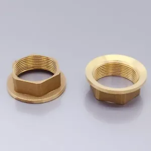 Sujetador de tuerca de grifo de 2 piezas, tuerca de bloqueo de lavabo de grifo de 30,5 x 15 mm, latón - Imagen 1 de 5