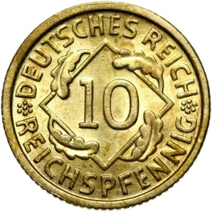 German Reich - Weimar Republic - J. 317 - Coin - 10 Reichspfennig 1930 D - Picture 1 of 2