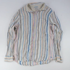 TOMMY BAHAMA 100% LINEN STRIPED SHIRT MULTI MENS XL Summer Beach Shirt - Picture 1 of 5