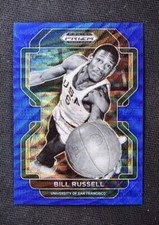 2022-23 Prizm Draft Picks Basketball Base Blue Wave #4 Bill Russell /249