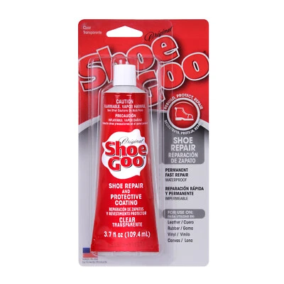 Zapato Goo Reparación Adhesivo 3.7 OZ Goma Cuero Vinilo Zapatilla Bota y Zapatos Pegamento Foto 1 de 2