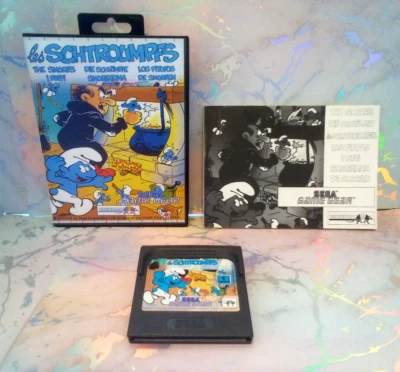 Sega game gear The Smurf / Les Schtroumpfs boxed new clam case - Image 1 of 4