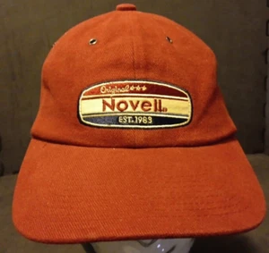Cappello Berretto Vintage Adj Strapback Firme Rosso Originale Novell Patch - Foto 1 di 7