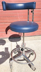 RARE ORIGINALVINTAGE RELIANCE MEDICAL DENTAL HOSPITAL TATOO VETERINARY LAB STOOL - Picture 1 of 12