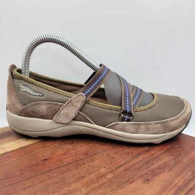 Dansko Hazel Mary Jane Shoes Women's 37 / 6.5 Brown Suede Comfort Mesh Loafers - Image 1 of 4