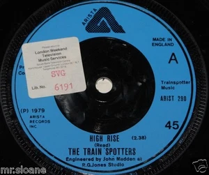 TRAIN SPOTTERS HIGH RISE UK ARISTA POST PUNK POWERPOP 7" 1979 MIKE READ RADIO 1 - Picture 1 of 4