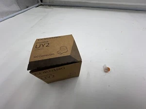 (BOX OF 100) Corning Genuine Presslok UY2 Connector Orange/Transparent - Picture 1 of 10