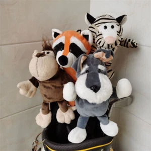 Plush Animal Cute Golf Club Head Covers Driver Fairway Woods Hybrid Headcover - Picture 1 of 42
