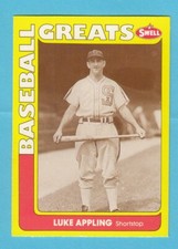 1990 Swell Baseball Greats # 3 Luke Appling -- Chicago White Sox