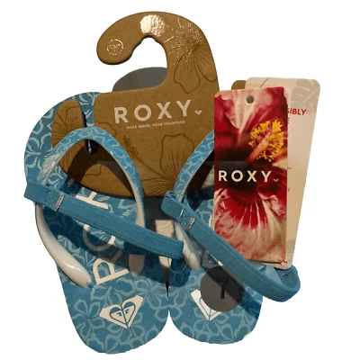 Chanclas ROXY NIÑO PEQUEÑO CON HONDA TRASERA AZUL TALLA 7 Foto 1 de 4