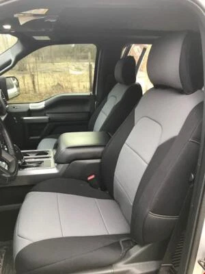 Coverking Neosupreme Front & Rear Seat Covers for Ford F250 F350 F450 F550 - Image 1 of 4